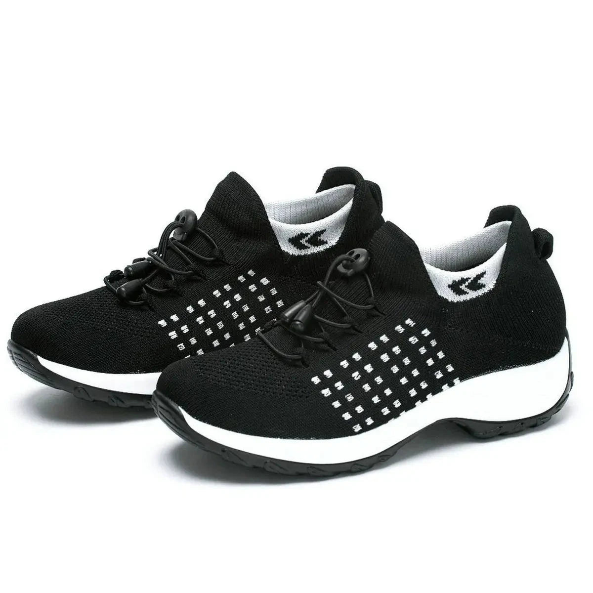 Women Walking Trainers Fashion Fly Weaving Sock Sneakers GlowCart