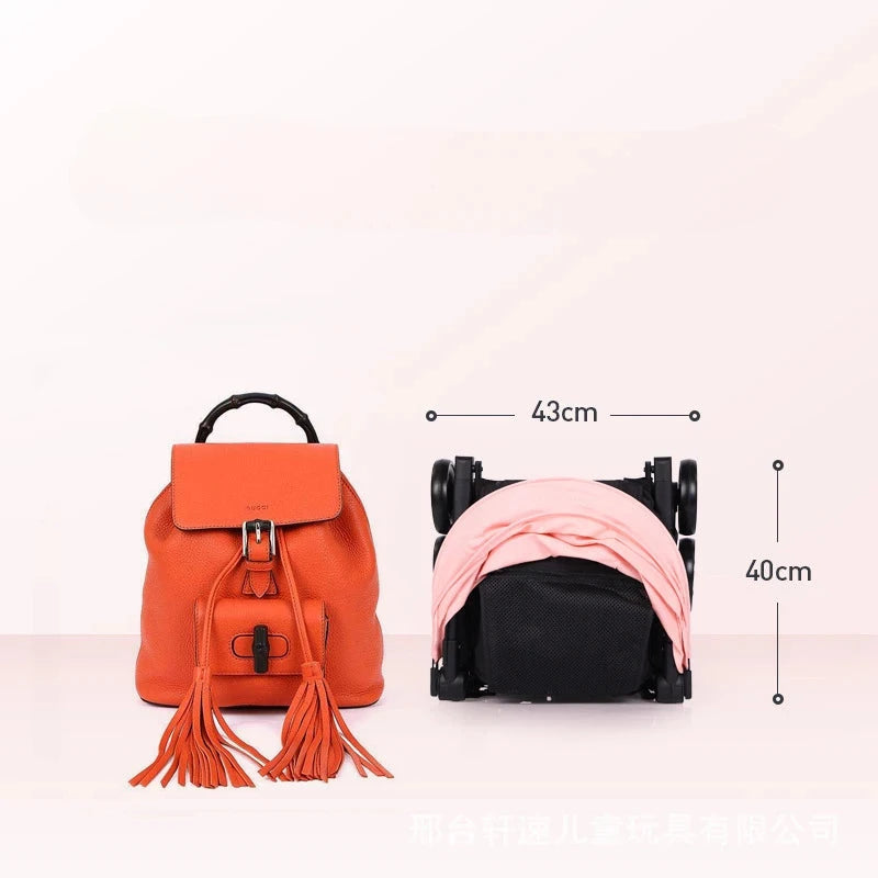 lightweight folding stroller Can sit or lie down Simple portable high landscape baby umbrella stroller Children's stroller GlowCart