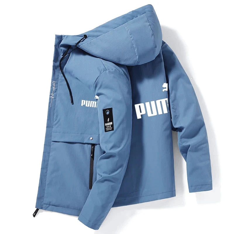 Autumn and Winter Full Icon Brand Men's Windproof Zipper GlowCart