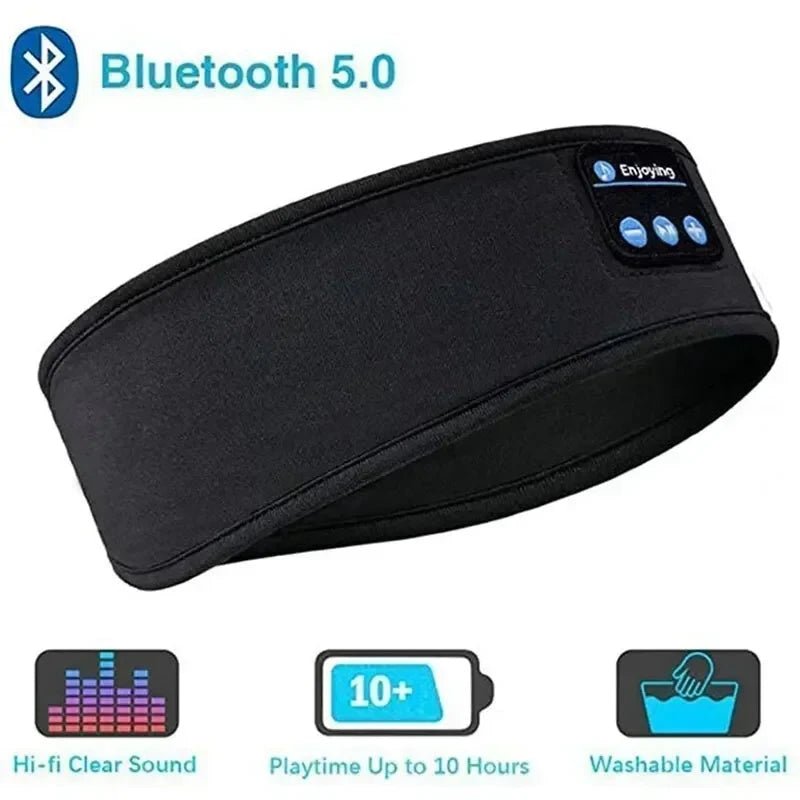 2025 Bluetooth Earphones Sports Sleeping Headband Elastic GlowCart