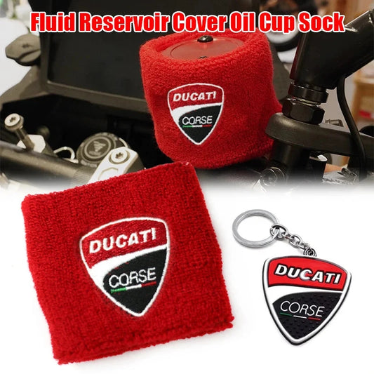 For Ducati Monster 400 620 695 696 750 795 796 821 937 Multistrada 950 1000 1100 Motorcycle Fluid Reservoir Cover Oil Cup Sock GlowCart