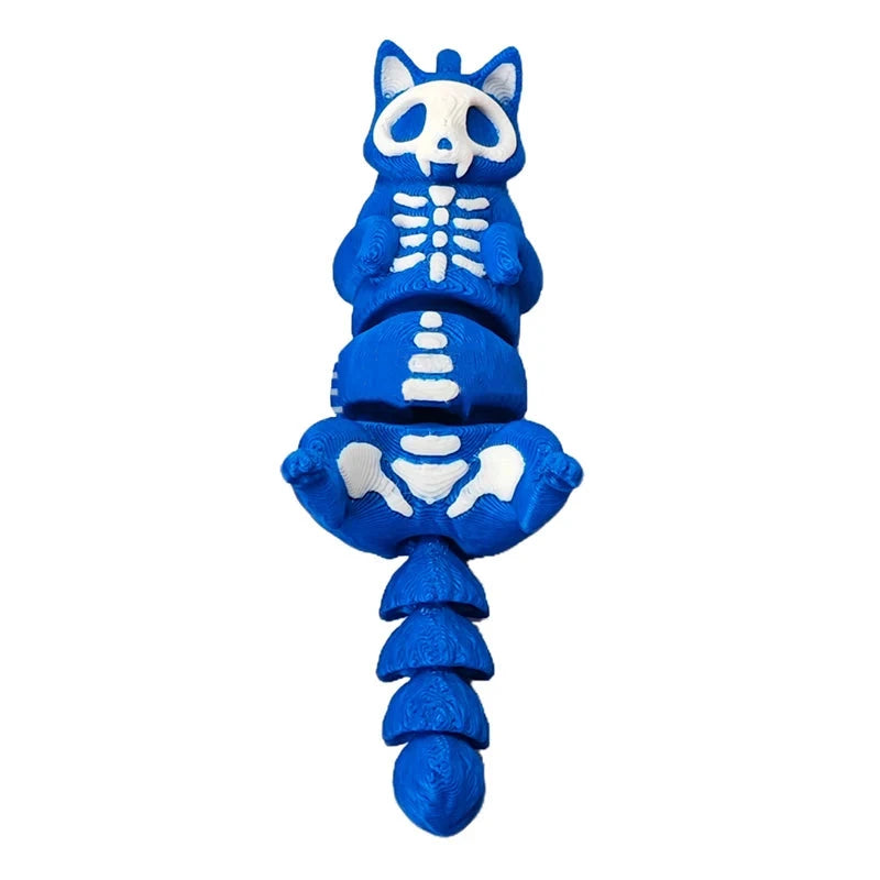 Personalized Skeleton Cat Print 3D Toy Keychain, Suitable GlowCart