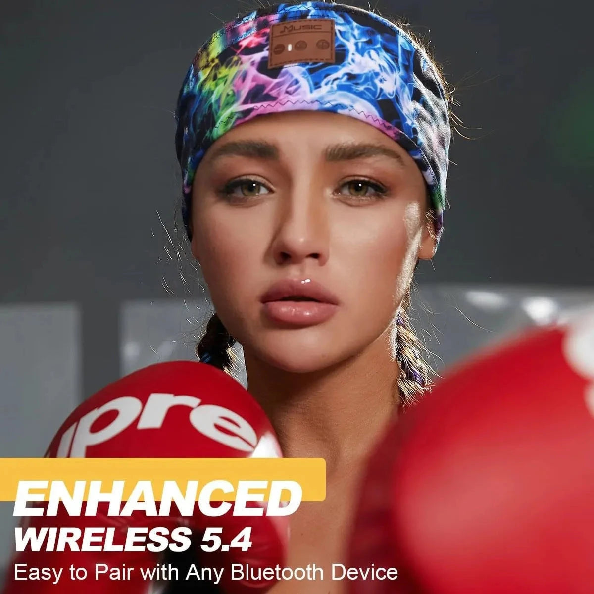 Dazzling Colors Wireless Bluetooth Headband Earphones Sports GlowCart
