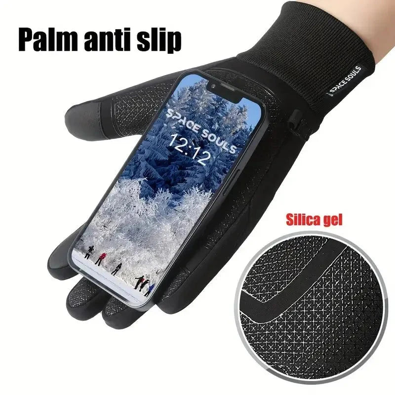 Autumn Winter Warm Windproof Waterproof Touch Screen Gloves GlowCart