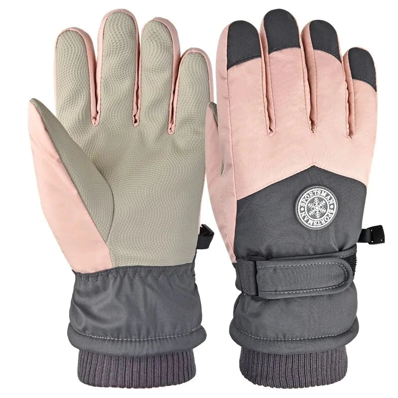 Cold Proof Winter Ski Gloves Outdoor Padded Warm Electric GlowCart