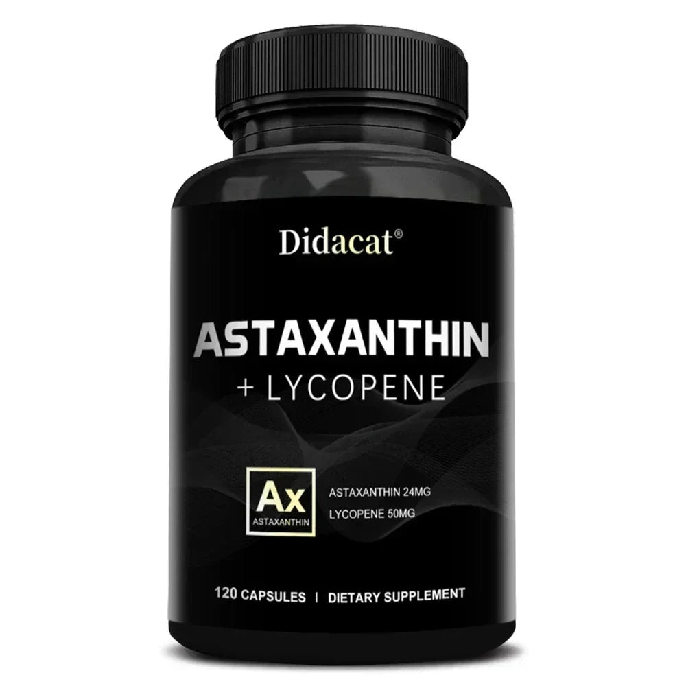 Astaxanthin 24mg + Lycopene 50mg , Natural Antioxidant From GlowCart