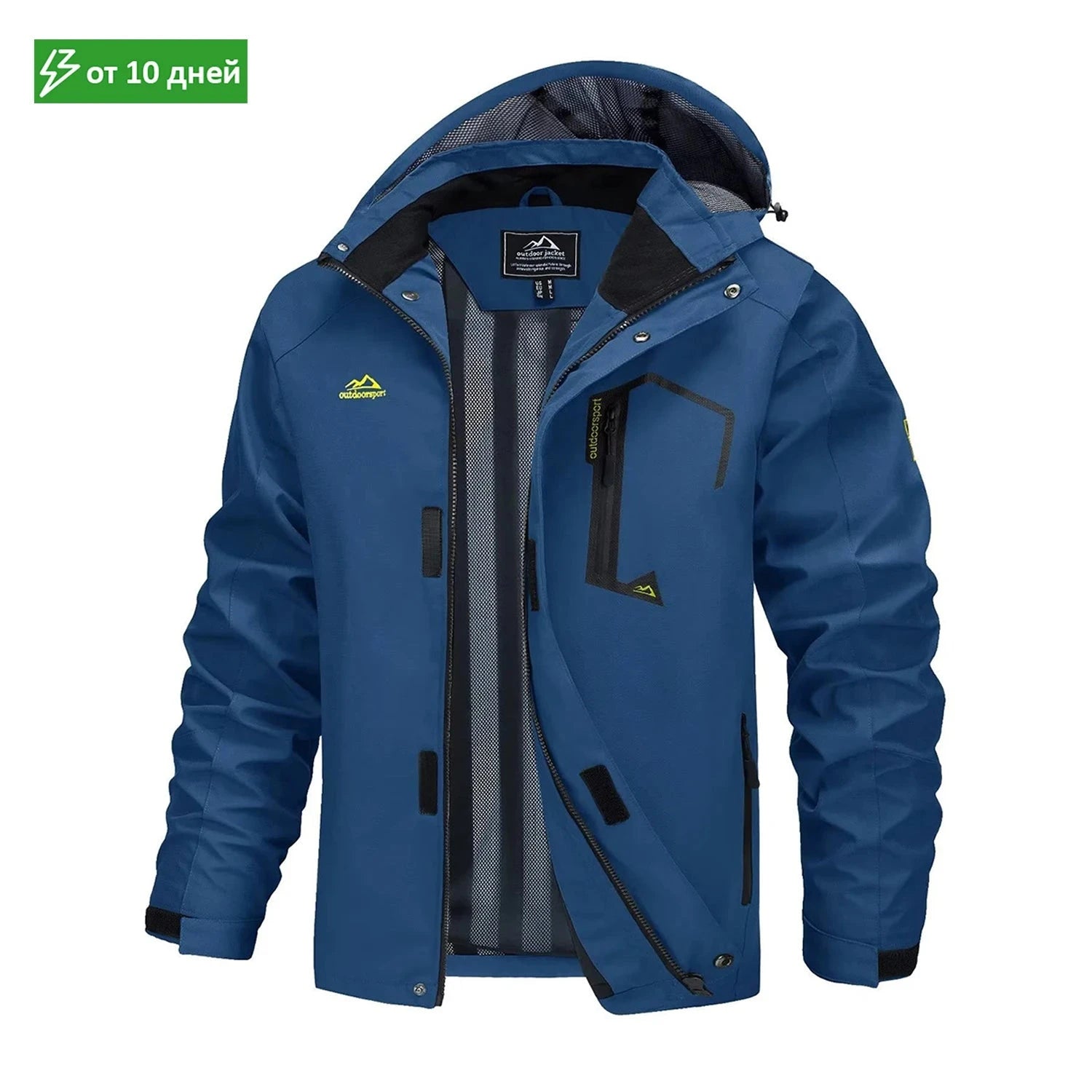 MAGCOMSEN Lightweight Jackets Mens Mesh Lined Rain Jackets GlowCart