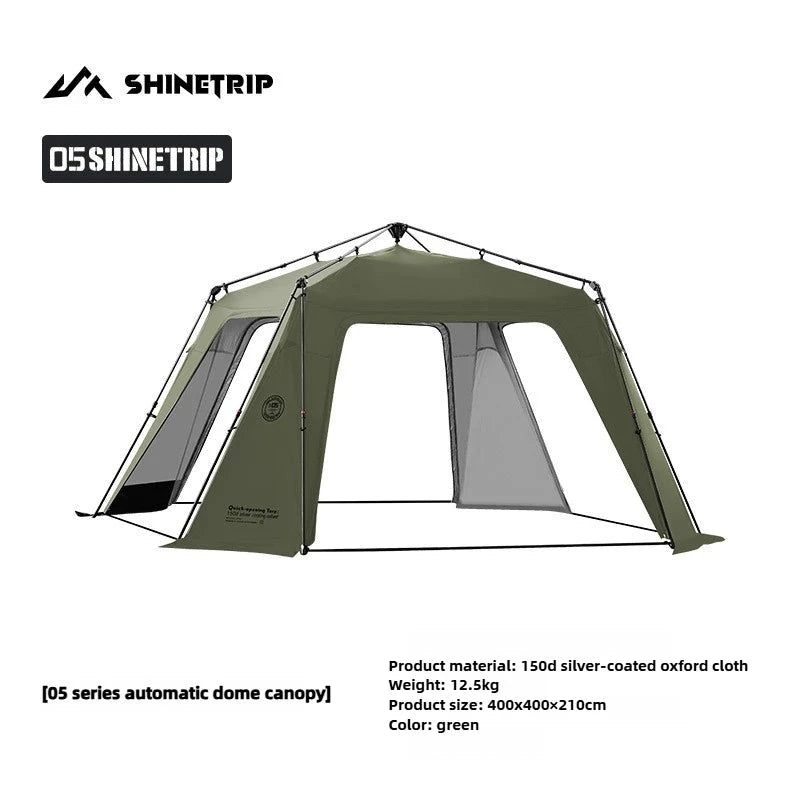 ShineTrip Quick Open Dome Tent Free Building Sunscreen Wind GlowCart