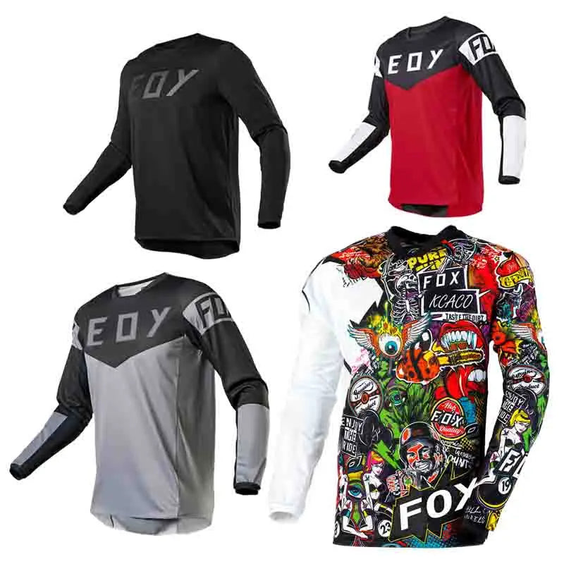 2024 Motocross Jersey Mtb Downhill Jeresy Cycling Mountain Bike DH Maillot Ciclismo Hombre Quick Dry Jersey eoyfox Jersey GlowCart