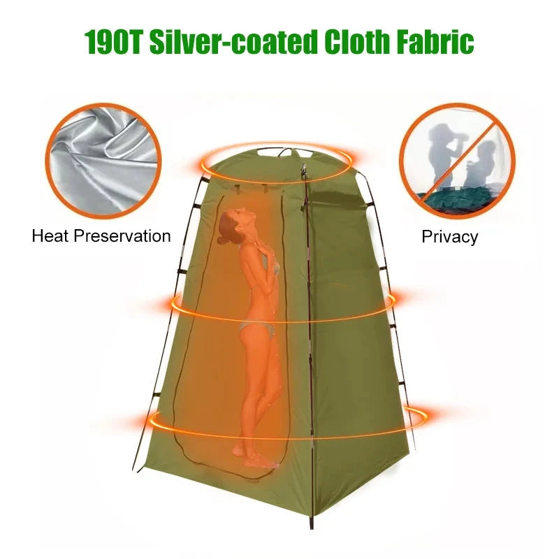 Westtune Portable Privacy Shower Tent Outdoor Waterproof GlowCart