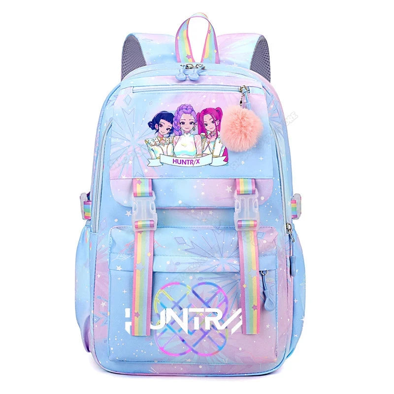 KPop Demon Hunters Backpack High-capacity Kids Knapsacks Movie Music Girl School Schoolbags Cartoon Anime Student Rucksack GlowCart