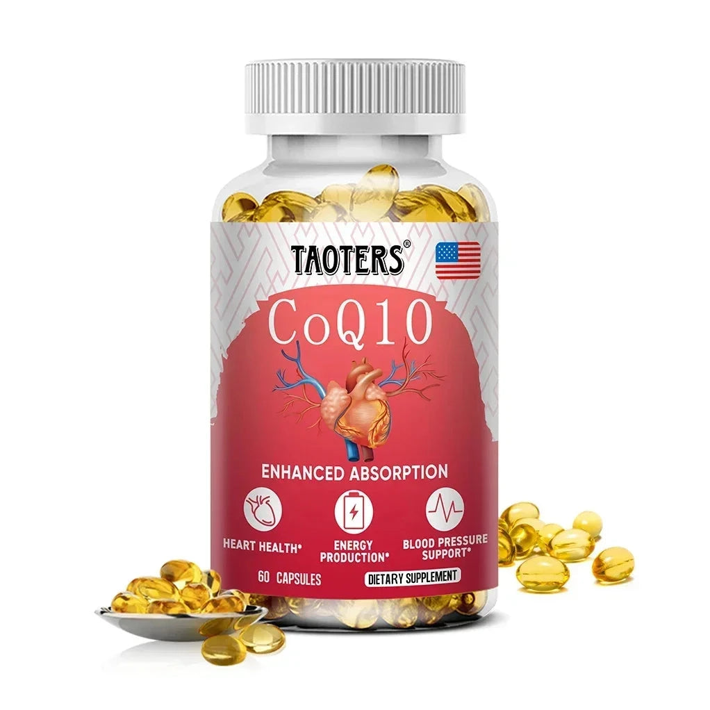 COQ10 Capsules 400mg Coenzyme Q10 Provides Energy To Support GlowCart