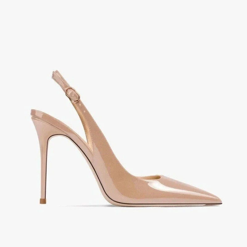 Sexy high-heeled sandals with pointed tips and elegant 2025 GlowCart