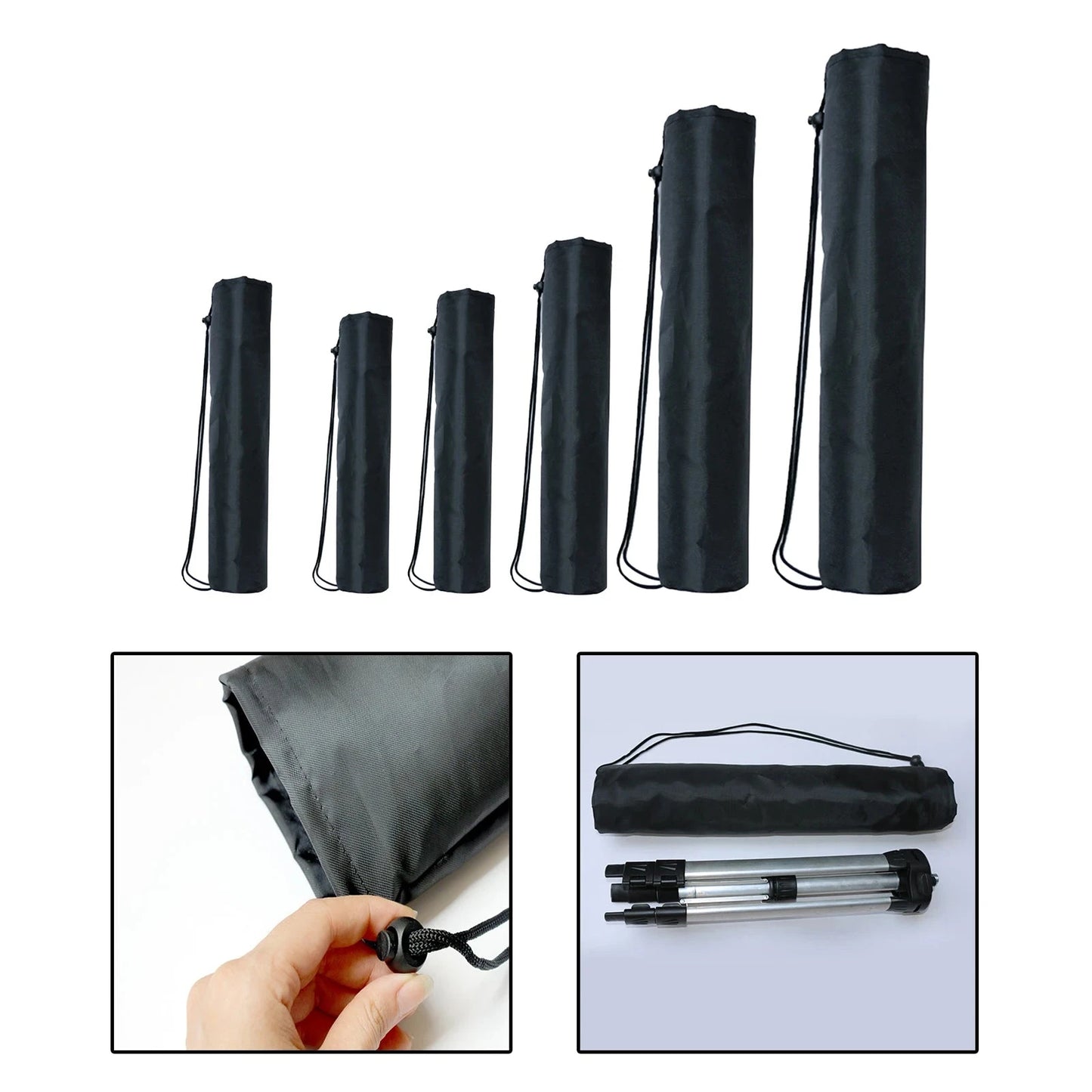 Awning Tent Pole Bag Foam Thicken Drawstring Closure GlowCart