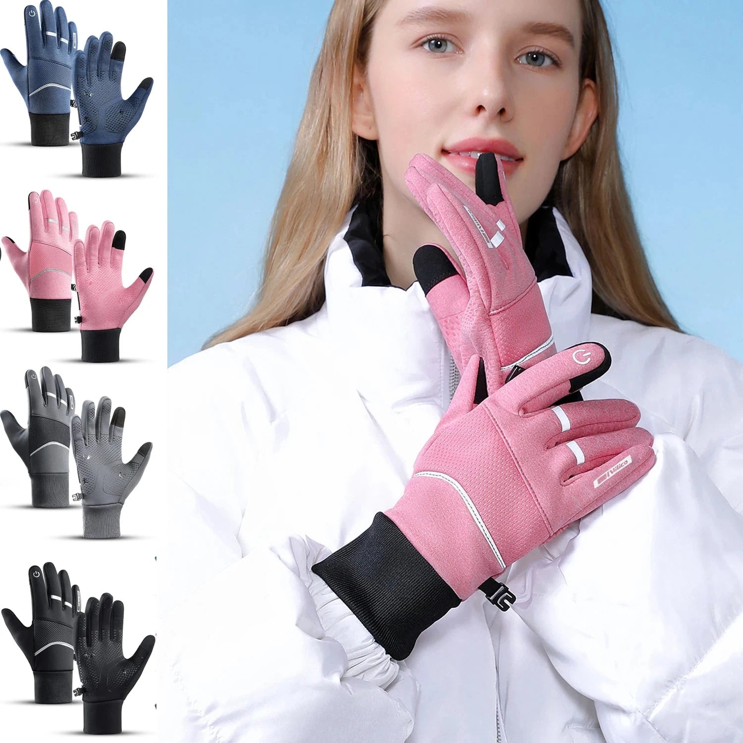 Winter Cycling Gloves for Men Women Warm Biking Glove for GlowCart