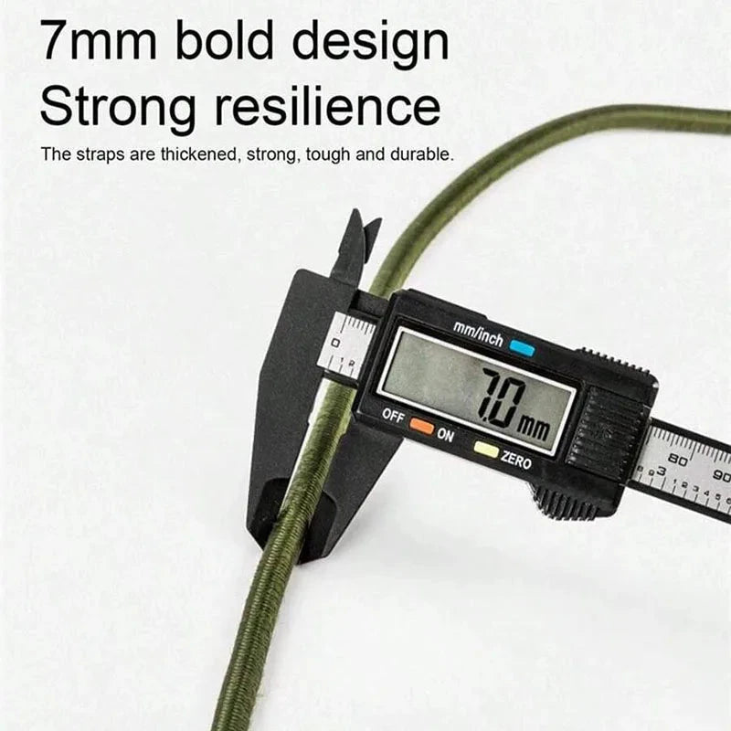 30-210cm Outdoor Elastic Tie Rope Tent Fixed Rope Bicycle GlowCart