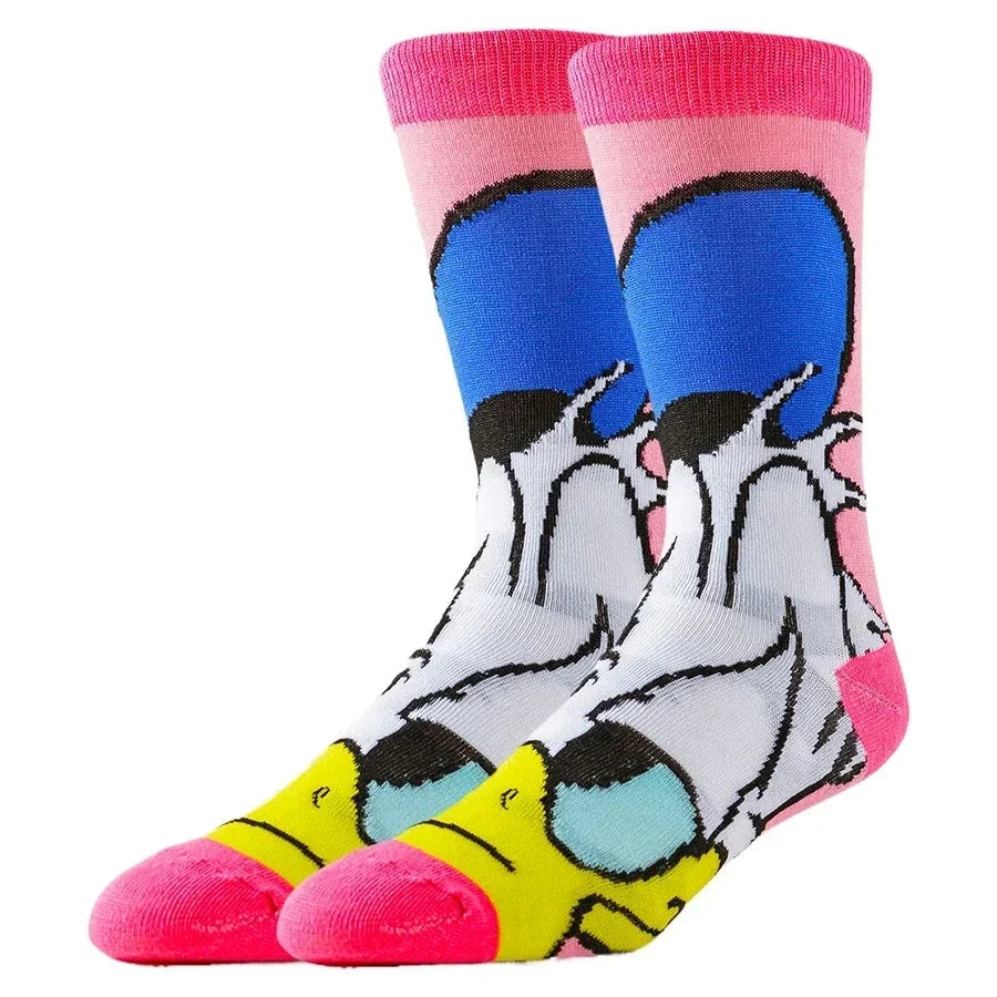 6pairs Random Color Potdemiel Disney Cartoon Anime Socks Hip GlowCart