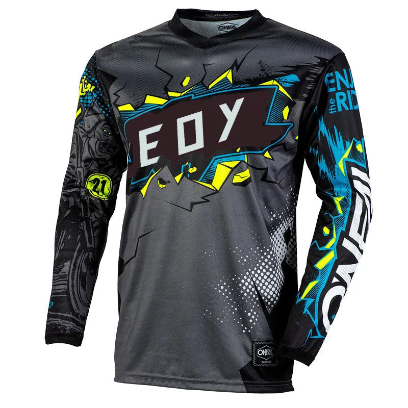 2024 Motocross Jersey Mtb Downhill Jeresy Cycling Mountain Bike DH Maillot Ciclismo Hombre Quick Dry Jersey eoyfox Jersey GlowCart