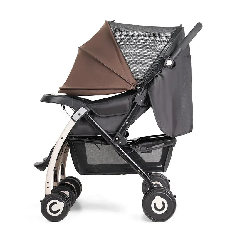 703A twin baby stroller Sitting, lying and folding stroller Lightweight and high-view GlowCart