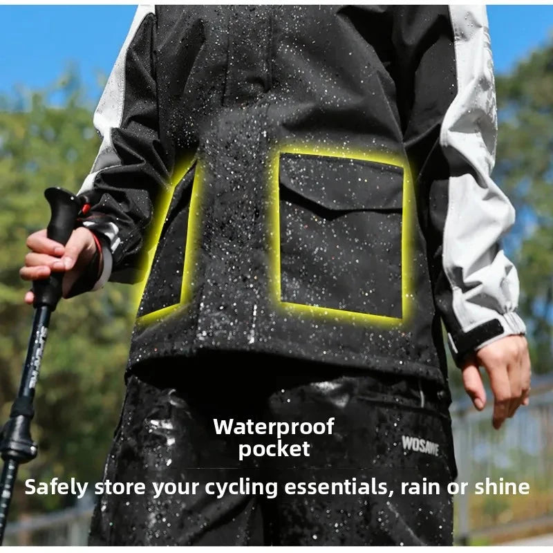 WOSAWE Lightweight Motorcycle Riding Rain Suit Breathable GlowCart
