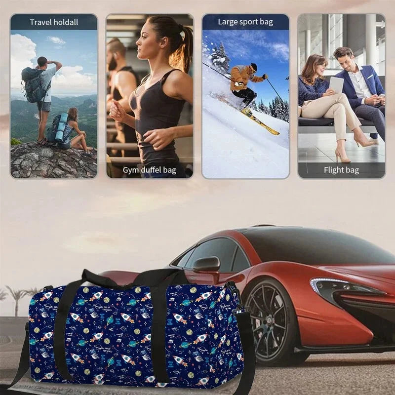 Rocket Planet Large Capacity Luggage Bag For Boy/Girl GlowCart