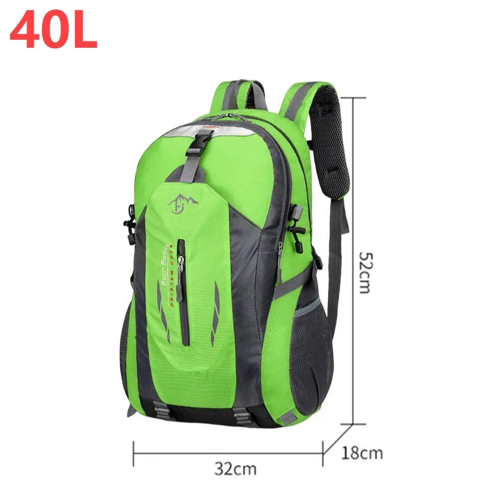 40L 840D Portable Waterpr Backpack Folding Mountaineering GlowCart