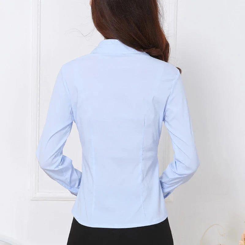 Korean Fashion Women's Shirt 2025 Spring Autumn Slimming GlowCart
