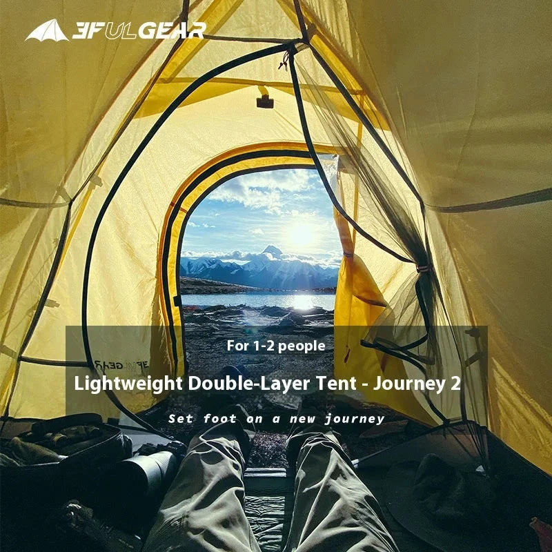 3F UL GEAR 2 Person Camping Tent Ultralight Waterproof GlowCart