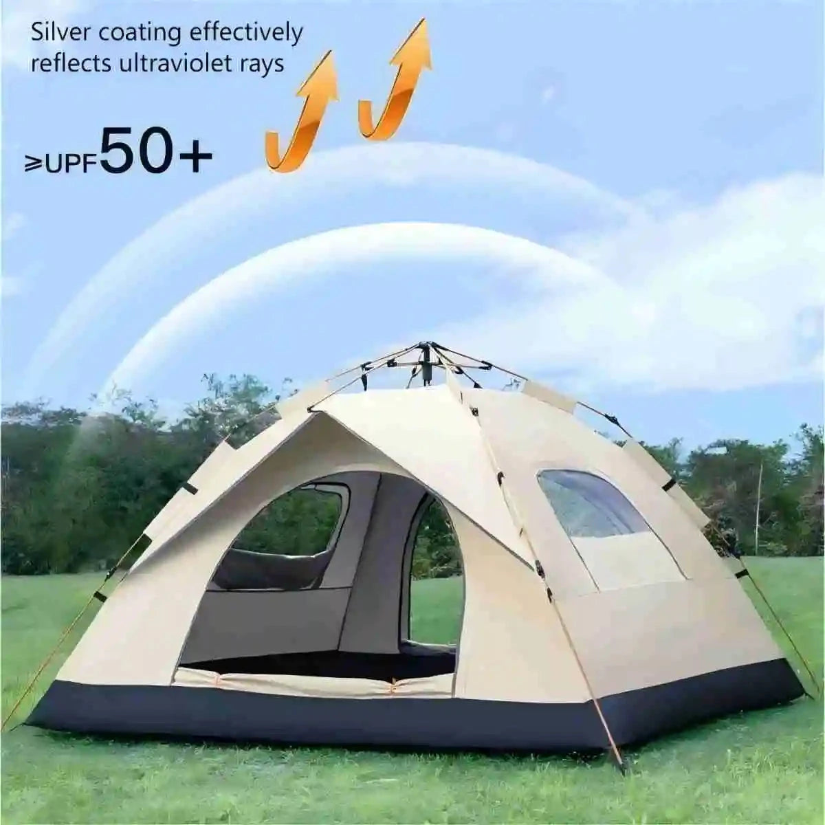 Outdoor shelter Sunshade Self-driving Travel Camping Tent GlowCart