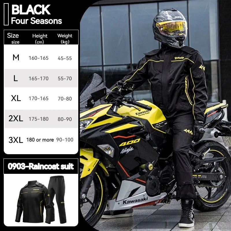 SULAITE Motorcycle Raincoat Suits Men Waterproof Rain Gear GlowCart