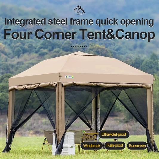 Outdoor 10x10 feet Pop up Canopy Gazebo Tent Straight Leg GlowCart