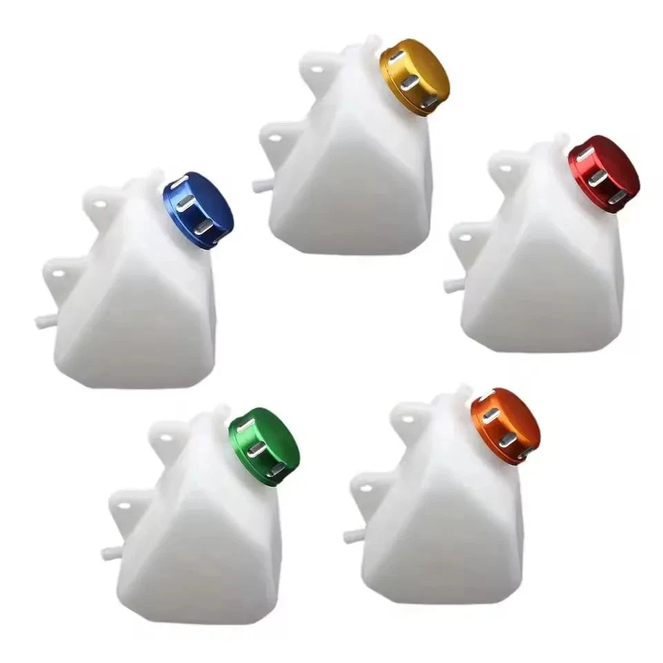 ATV UTV Motorcycle Accessory Coolant Reservoir Tank with Lid For Kawasaki KLX250 1994-2007 Radiator Water Bottle Motocross Parts GlowCart