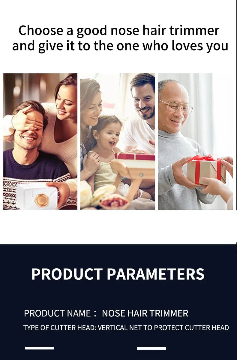 Mini Pocket Nose Hair Trimmer Painless Clipper Nose Ears GlowCart