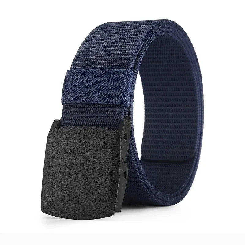 Men's Belt Outdoor Casual Canvas Belt Metal Free Training GlowCart