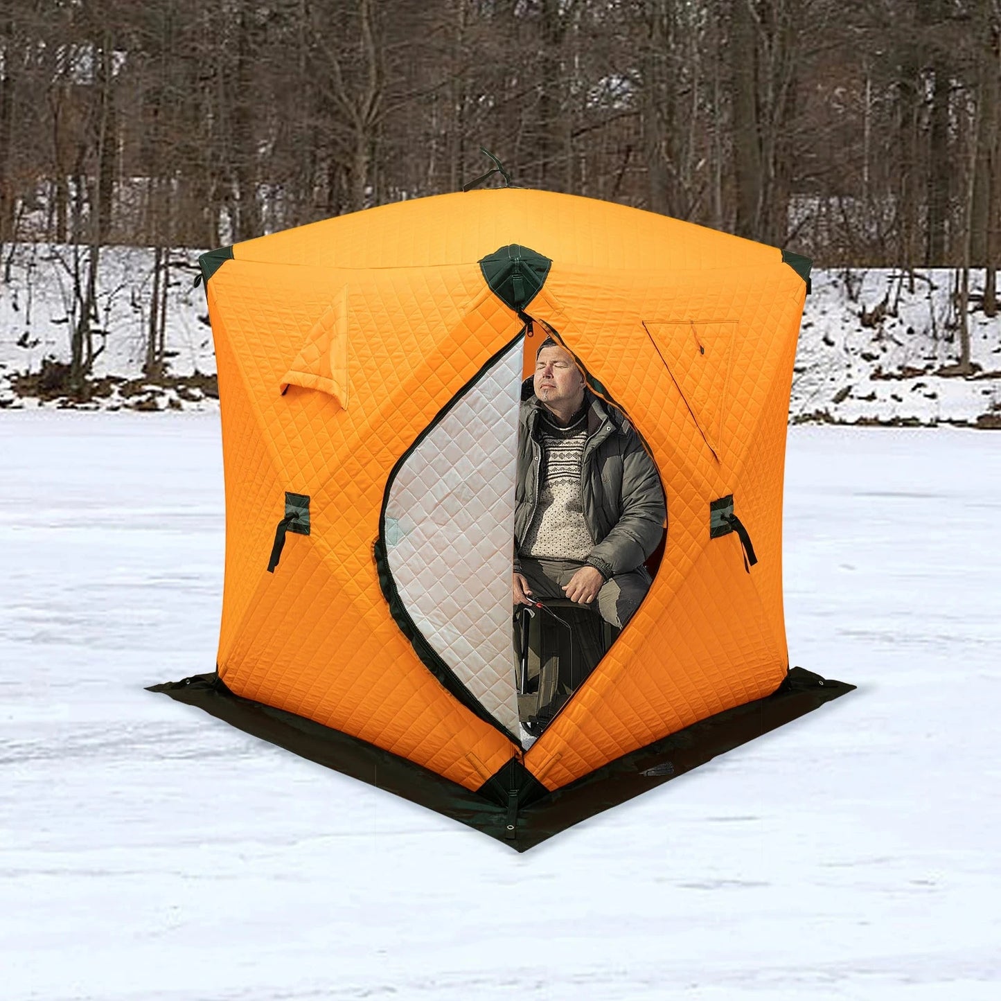 Outdoor Winter with Cotton Insulation, Windproof and Ice GlowCart