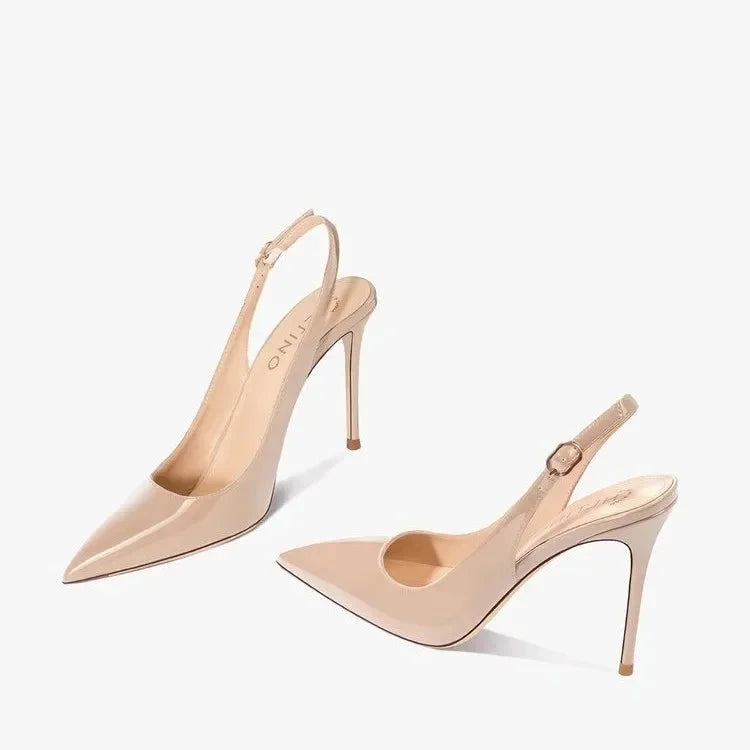 Sexy high-heeled sandals with pointed tips and elegant 2025 GlowCart
