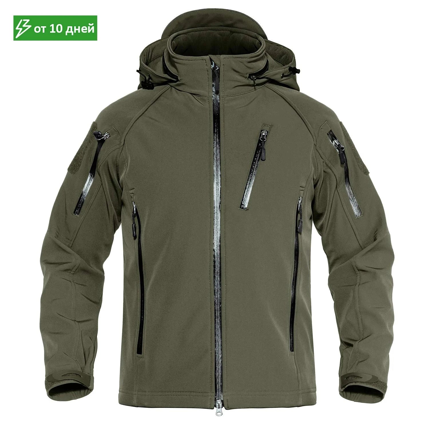 MAGCOMSEN Men's Safari Jackets Fleece Lining Waterproof GlowCart