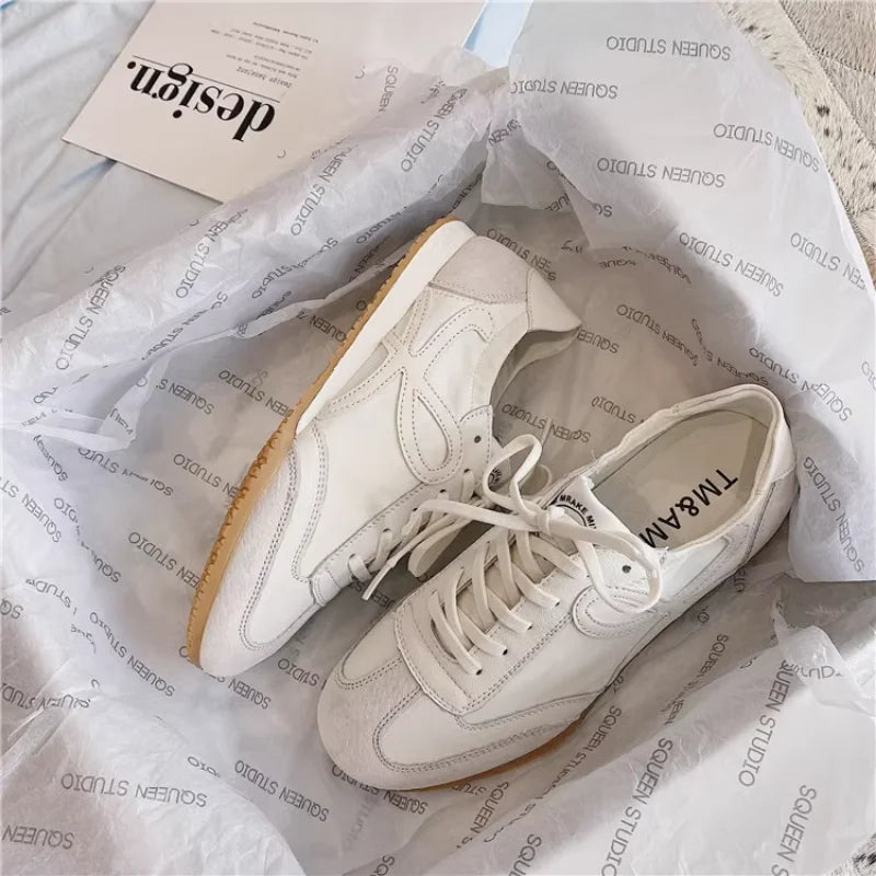 Women's Sneakers White Platform Woman Flats Sports Shoes Female Lightweight Vulcanized Shoes Ladies Casual Comfortable Trainers GlowCart