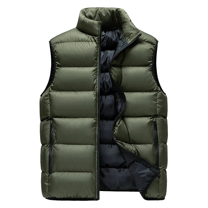 Men's Down Jacket Warm Down Cotton Vest Fashion Warm Running GlowCart