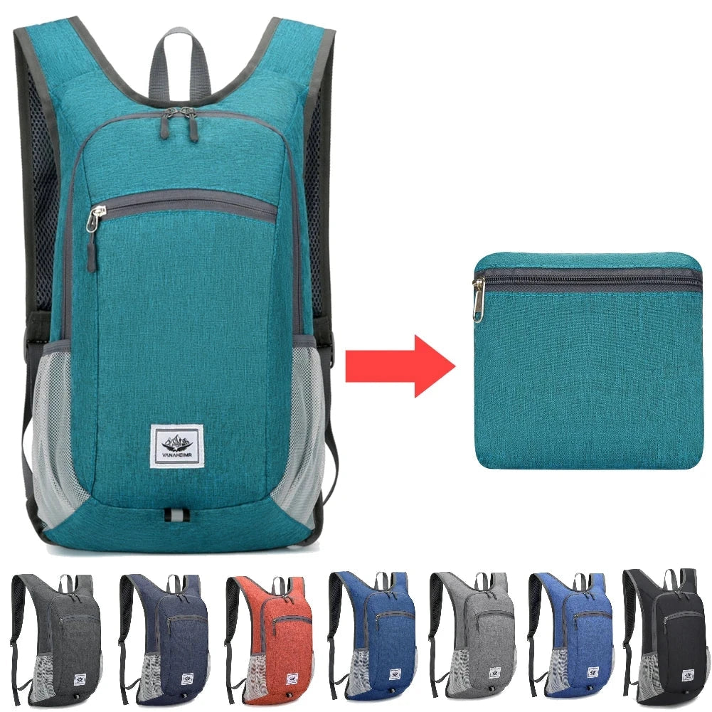 15L Portable Foldable Backpack Folding Mountaineering Bag GlowCart