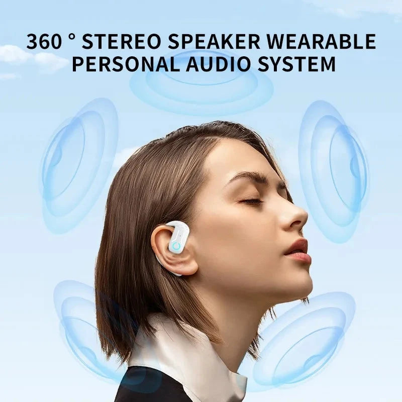 Bluetooth 5.4 Open Wireless Earphone 180° Rotation GlowCart