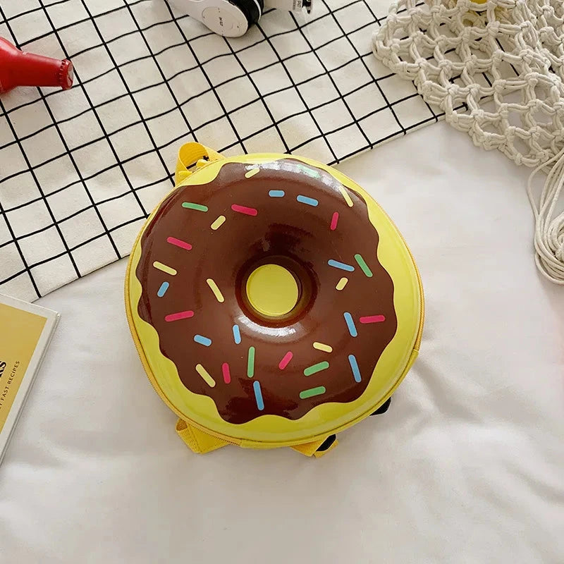 Cartoon Kids Backpack Cute Donut Eggshell Bag Fun Kindergarten Kids Backpack Boys Girls Backpack GlowCart