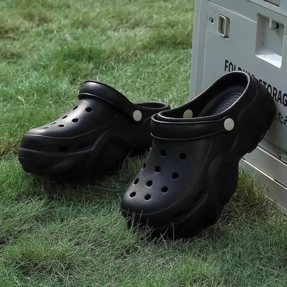 Women DIY Silver Butterfly-Knot Fashion Bow Decor Clogs GlowCart