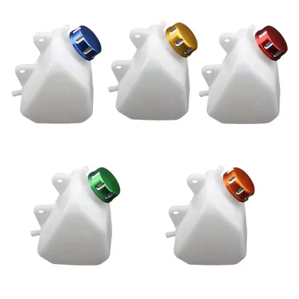 ATV UTV Motorcycle Accessory Coolant Reservoir Tank with Lid For Kawasaki KLX250 1994-2007 Radiator Water Bottle Motocross Parts GlowCart