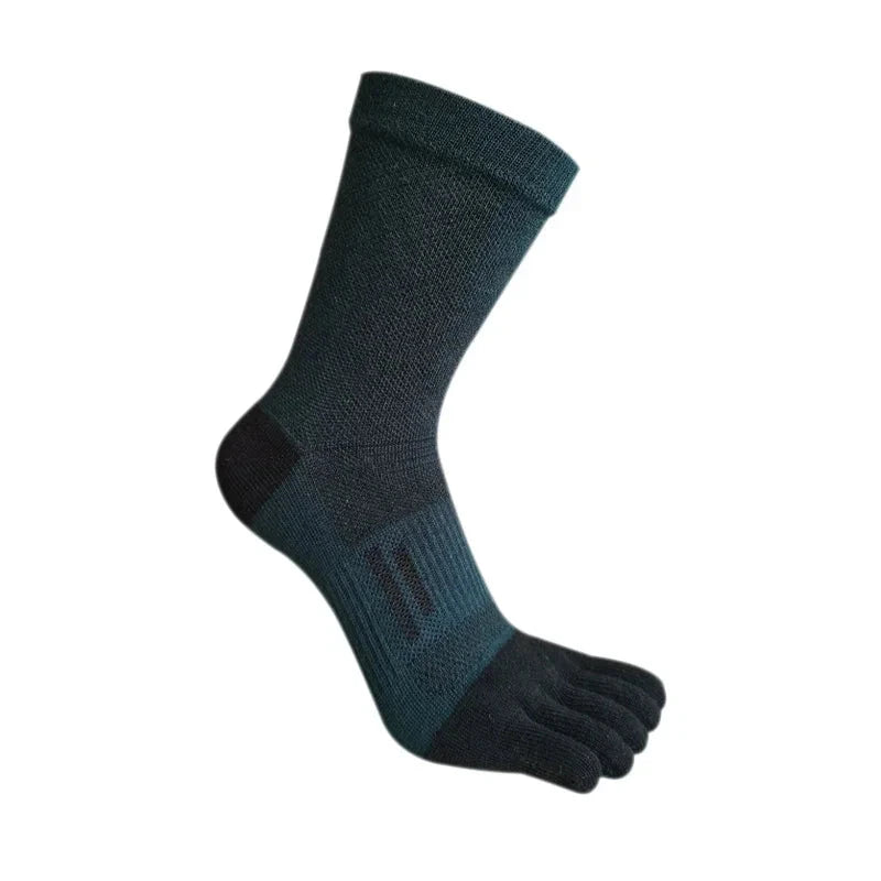 Mans Five Finger Socks Sporty Fitness Sweat-Absorbing Anti-Bacterial Breathable Warm Thermal Outdoor Sport Short Toe Socks Boy GlowCart