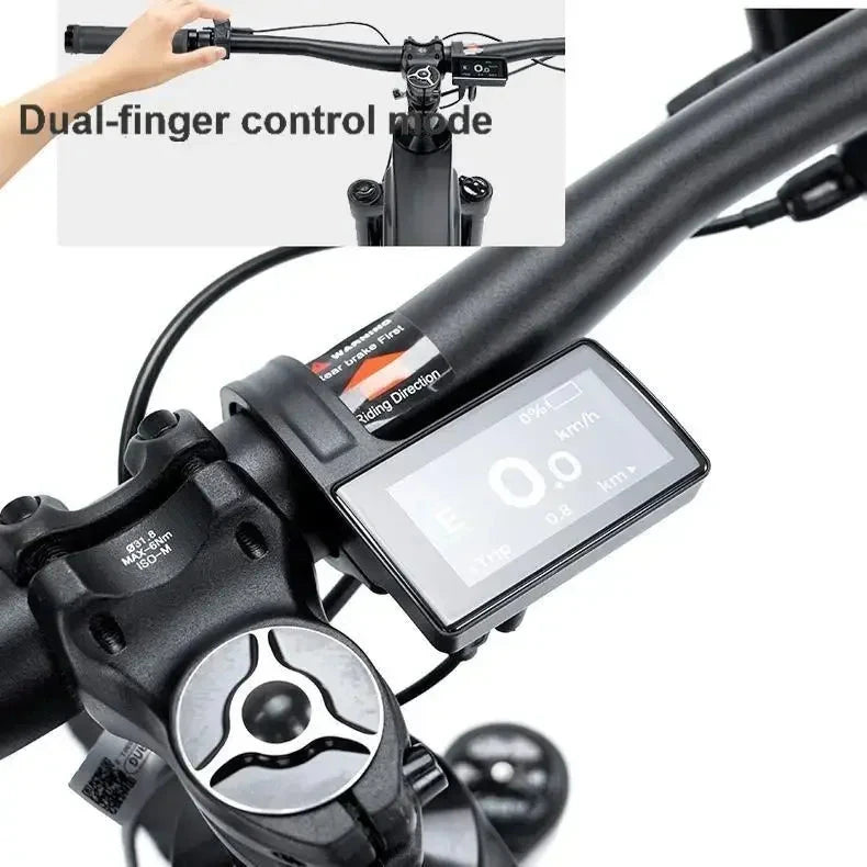 Electric assist carbon fiber mountain bike EM19 12 speed M6100 M820 ultra long range comfortable mountain bike GlowCart