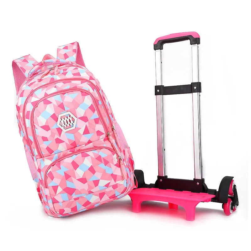 wheeled bags for girls kids Travel luggage Rolling School GlowCart