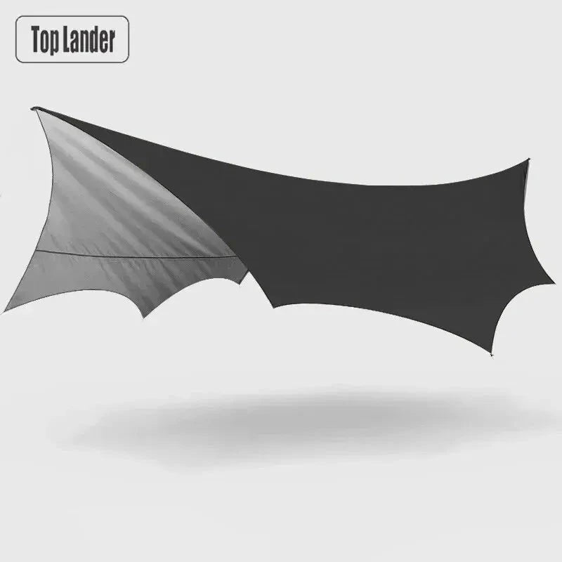 5.1x5.1m Large Camping Tarp Waterproof Octagon Butterfly GlowCart