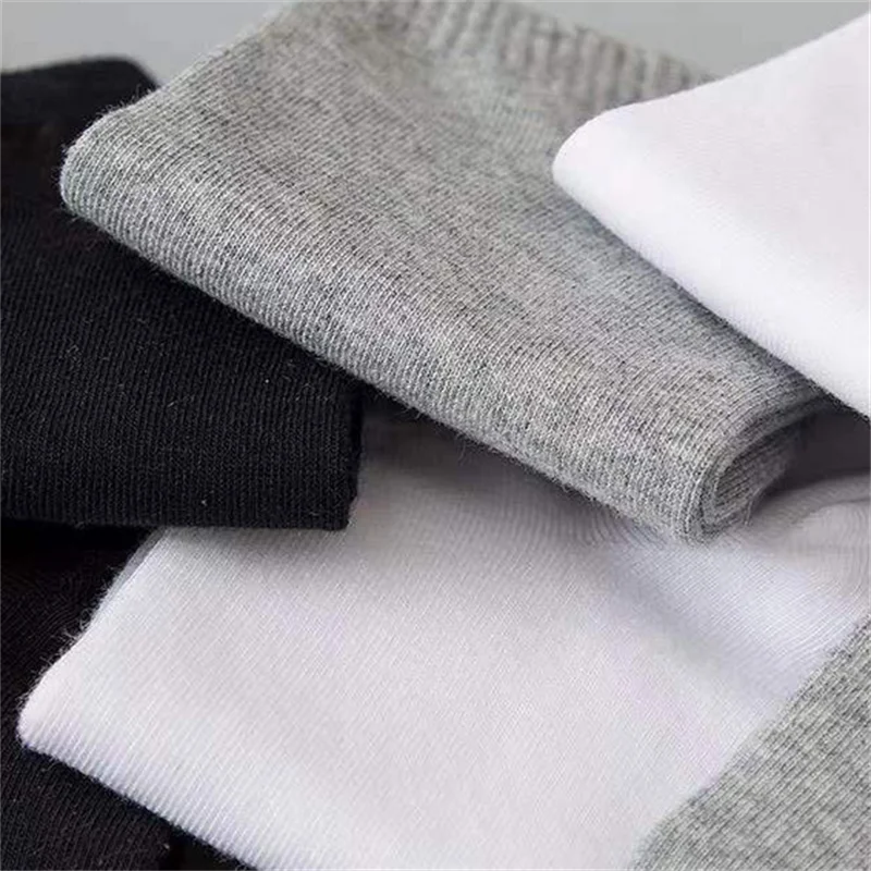 1/10/20/40 Pairs Black Men Boat Socks Business Sport Socks Sweat Absorption Mature Solid Color Soft Non Pilling Ankle Socks GlowCart