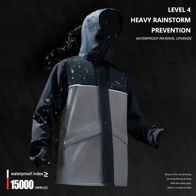 Motorcycle Raincoat Suit Rainstorm Prevention Jacket Pants GlowCart